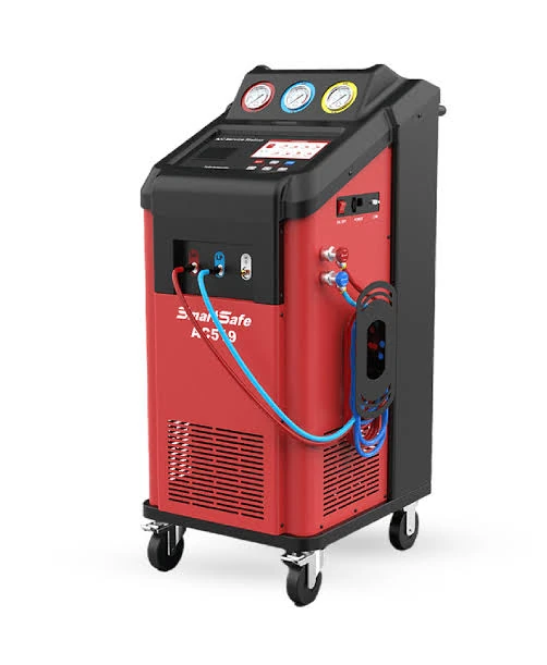 Recicladora de ar-condicionado automotivo SmartSafe AC519, da linha Launch